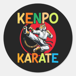 Selbstverteidigung Kenpo Karate Martial Arts Runder Aufkleber