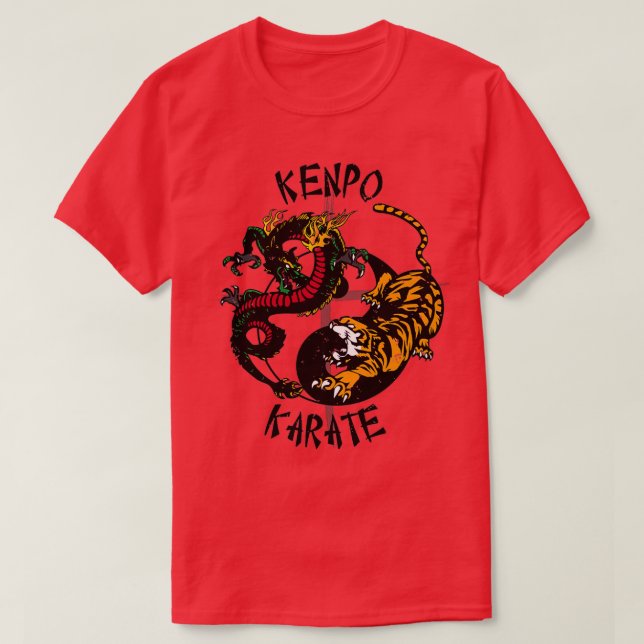 Selbstverteidigung Kenpo Karate Martial Arts T-Shirt (Design vorne)