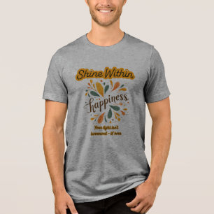Selbstvertrauen, Glück, Text, inspirierend Tri-Blend Shirt