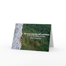 Selbstvertrauen Inspiration-Grußkarte