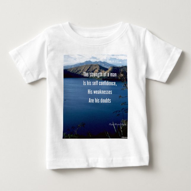 Selbstvertrauen-motivierend Notierung Baby T-shirt (Vorderseite)