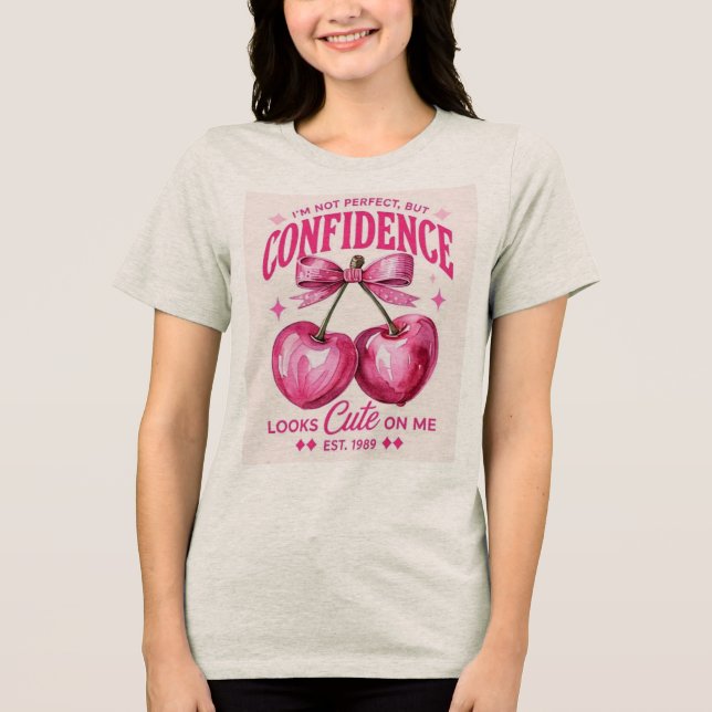 Selbstvertrauen Tri-Blend Shirt (Vorderseite)