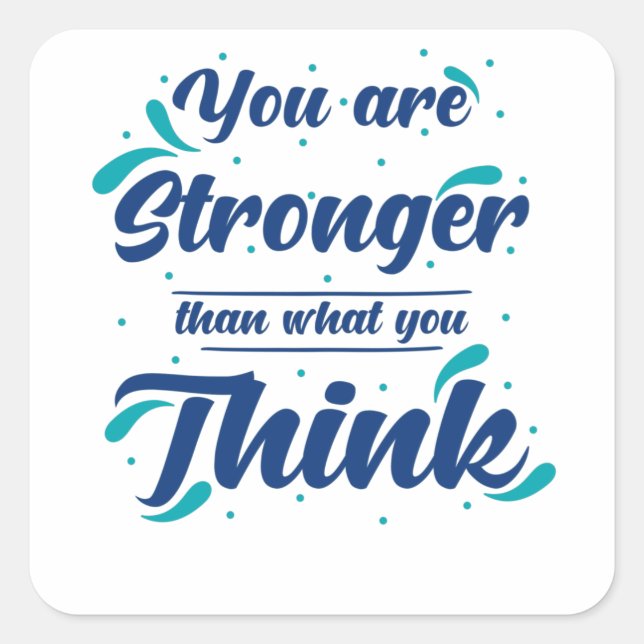 Selbstwert des Inspirationskurses Quadratischer Aufkleber (Vorderseite)