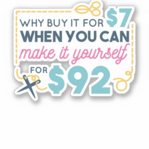 Selbstzitieren von Typografie Aufkleber