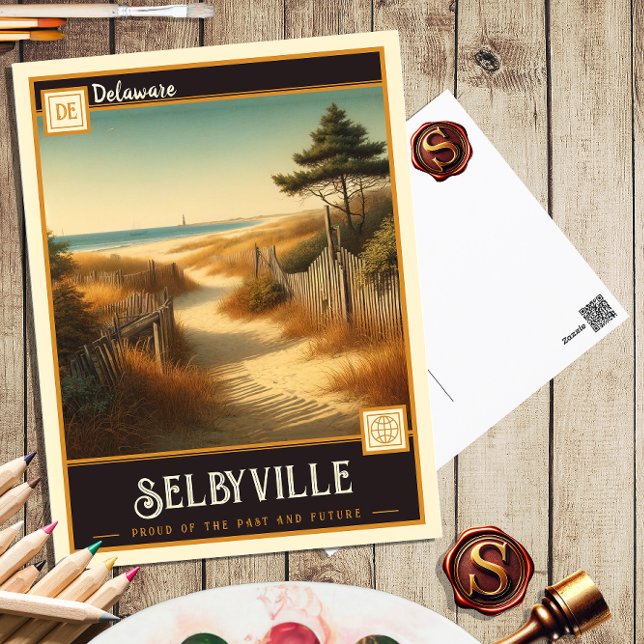 Selbyville, Delaware | Vintage Postkarte (Von Creator hochgeladen)