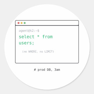 SELECT * FROM Users - Dev Sticker Geschenk