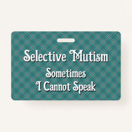 Selective Mutism Ausweis