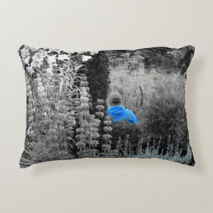 Selektiv Blue Garden Besucher Accent Pillow Dekokissen