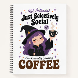 Selektiv sozialer Hexenjournal Halloween-Geschenk Notizbuch