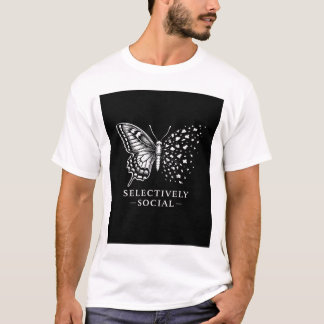 Selektiv sozialer Schmetterling, sarkastisch, humo T-Shirt