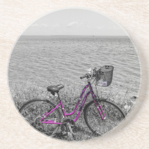 Selektive Farbe des Mackinac Island Bike Getränkeuntersetzer