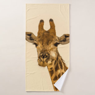 SELEKTIVE FOCUS FOTOGRAFIE VON GIRAFFE BADEHANDTUCH