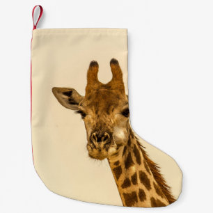 SELEKTIVE FOCUS FOTOGRAFIE VON GIRAFFE KLEINER WEIHNACHTSSTRUMPF