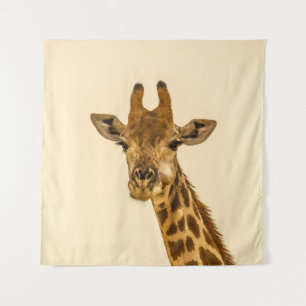 SELEKTIVE FOCUS FOTOGRAFIE VON GIRAFFE WANDTEPPICH