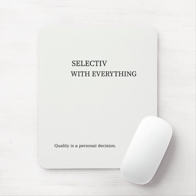 Selektive Minimalistische Wandkunst Mousepad (Mit Mouse)