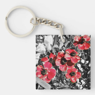 Selektive Schönheit - Anemonenblüten Schlüsselanhänger