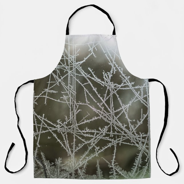 Selektiver Fokus von Schneeflocken Schürze (Vorderseite)