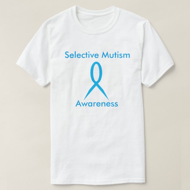 Selektiver Mutism Bewusstseins-Band-T - Shirt (Design vorne)