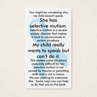 Selektiver Mutismus Do's and Don'ts (weiblich)