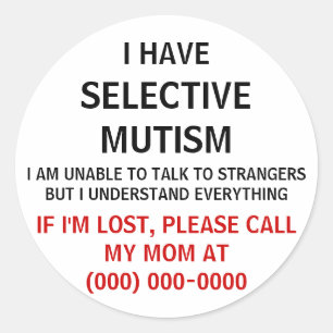 Selektiver Mutismus Lost Sticker
