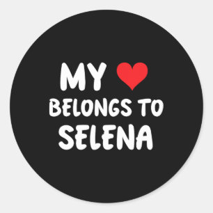 Selena - Mein Herz gehört Selena - Liebe  Runder Aufkleber