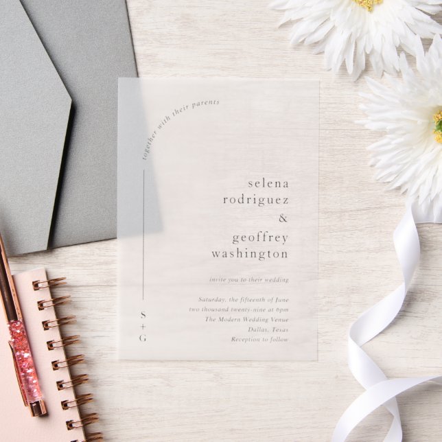 Selena Minimalistisch Arch Moderne Hochzeit (Hochzeit)