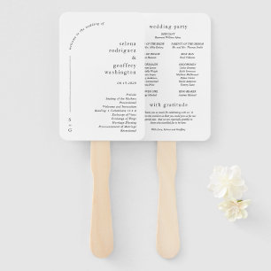 Selena Minimalistischer Bogen Moderner Hochzeitspr Fächer