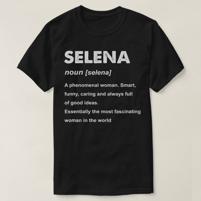 Selena Name T-Shirt (Design vorne)