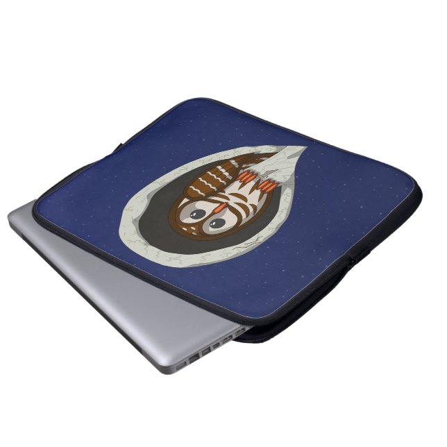 Selene der Owl Laptop-Sieb Laptopschutzhülle (Vorne Knopf)