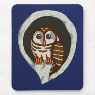 Selene die Eulenmauspad Mousepad