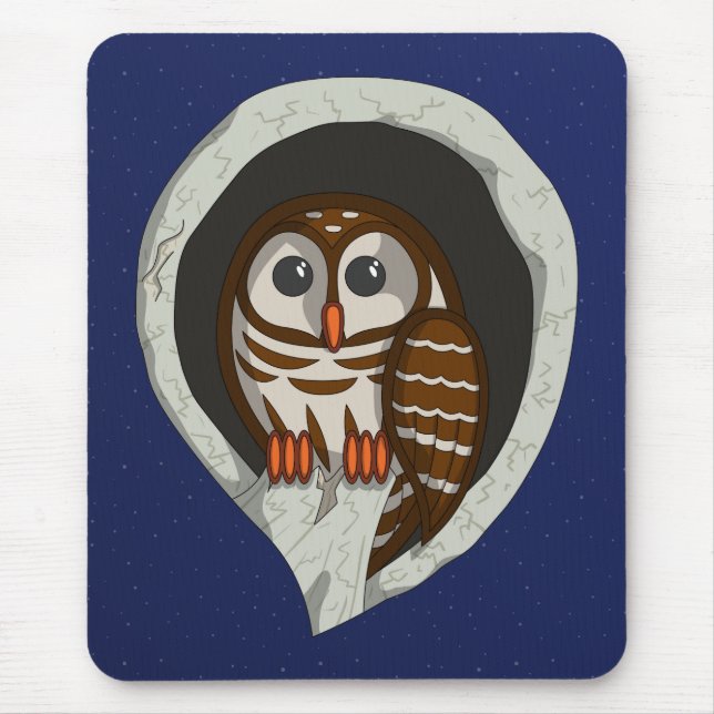 Selene die Eulenmauspad Mousepad (Vorne)