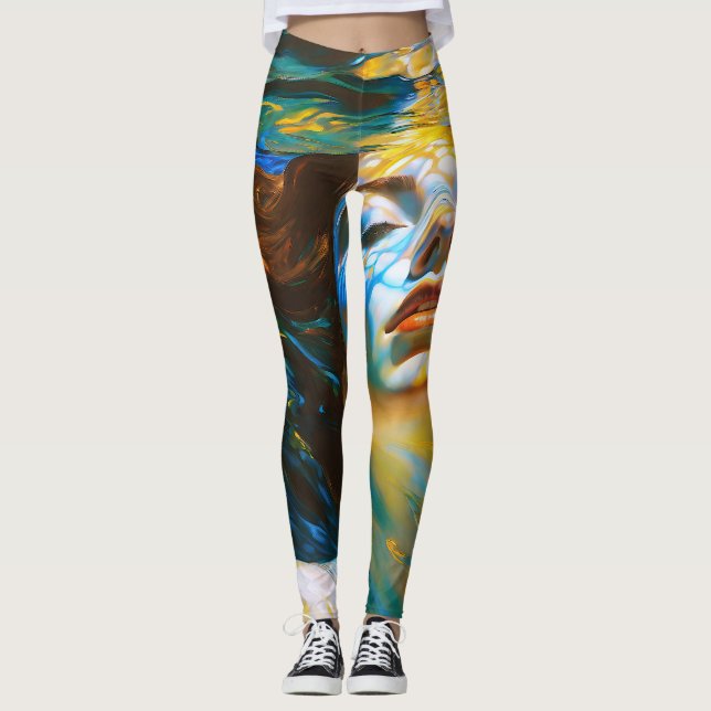 "Selene" - Frauen im Wasser Leggings (Vorderseite)