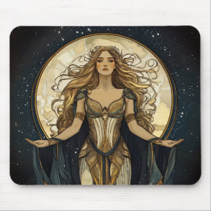 Selene, griechische Göttin des Mondes, Mondkönigin Mousepad