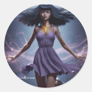 Selene The Magicia - Fantasy Sticker