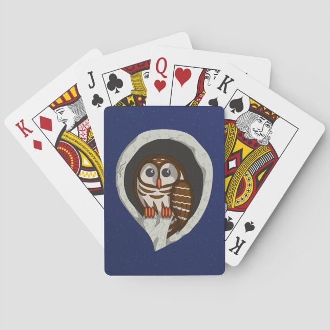 Selene the Owl Classic Playing Cards Spielkarten (Rückseite)