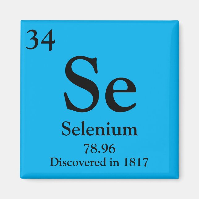 Selenium Periodic Table Magnet (Vorne)