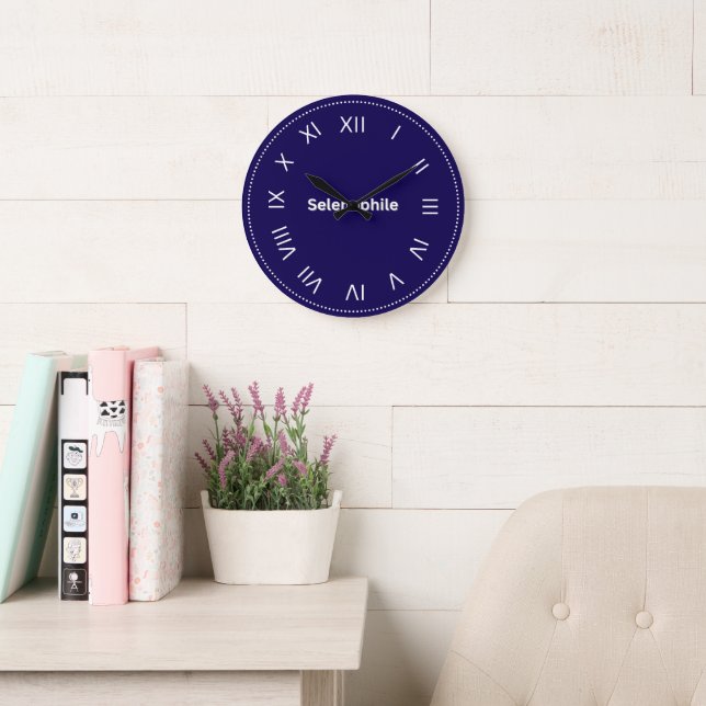 Selenophile Moon Lover Große Wanduhr (Lesesaal)