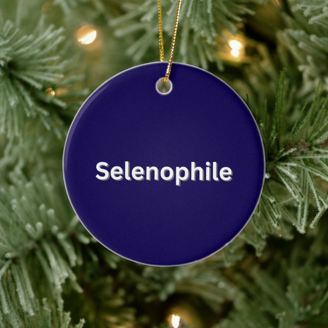 Selenophile Moon Lover Keramik Ornament (Baum)