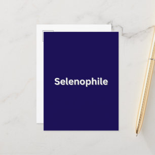 Selenophile Moon Lover Postkarte