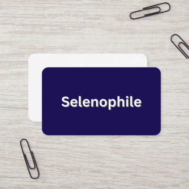 Selenophile Moon Lover Visitenkarte (Vorderseite/Rückseite Beispiel)