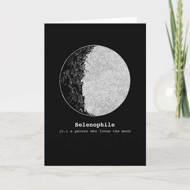 Selenophilen Liebe Der Mond Liebt Karte (Vorderseite)
