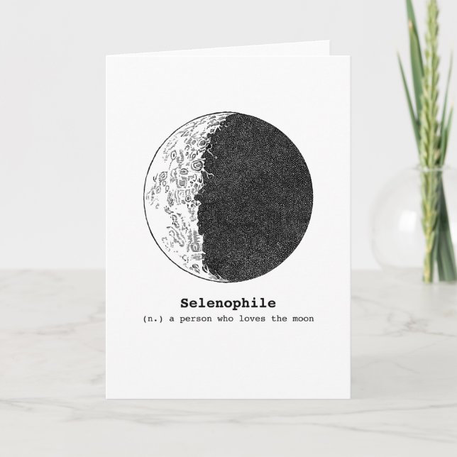 Selenophilen Liebe Der Mond Liebt Karte (Vorderseite)