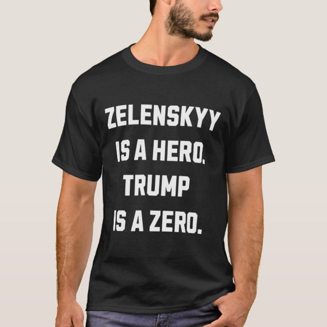 Selenskyj ist ein Held.  T-Shirt (Vorderseite)