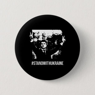 Selenskyj Steht mit der Ukraine Stopp Krieg Unters Button