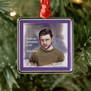 Selenskyj, Wolodymyr Ornament Aus Metall