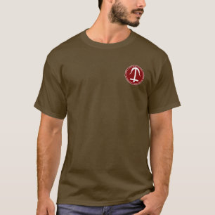 Seleucid Reich-kastanienbraunes u. weißes T-Shirt