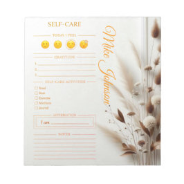 Self Care klassischer Planer gold Luxus Wasserfarb Notizblock