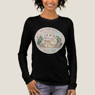 Self-Care-Königin-Cat-Cozy-Ästhetik-Shirt Tri-Blend Shirt