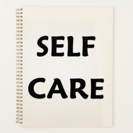 Self Care Minimal Planner Cover Planer