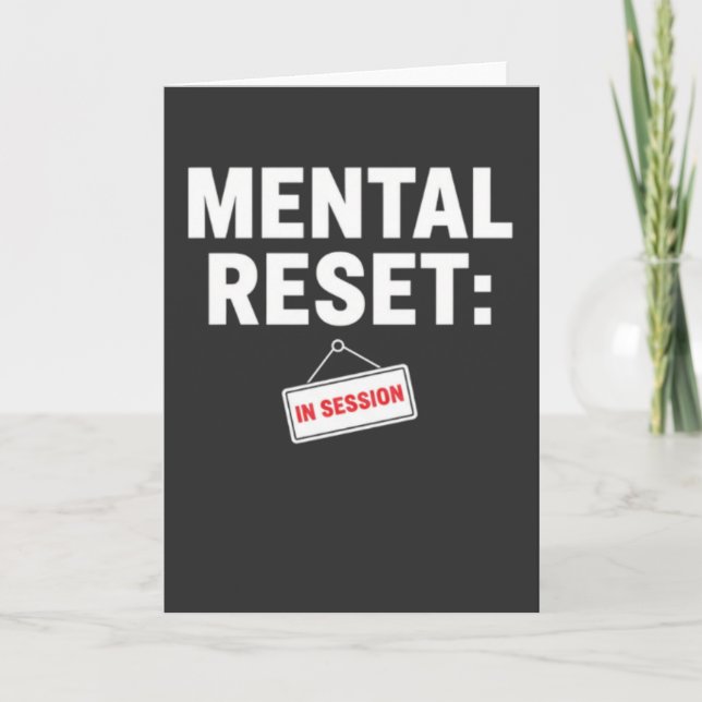 Self Care Mode Quiet Time In Session Stress Karte (Vorderseite)